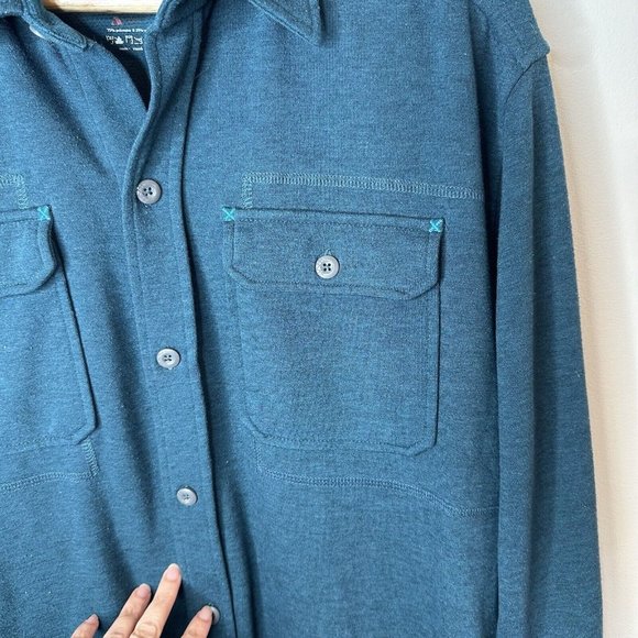 Stio Men's Casual Button Down Shirt - Teal - Picture 5 of 11